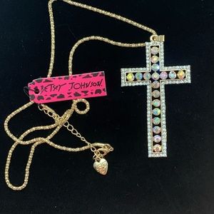 Rhinestone Cross necklace